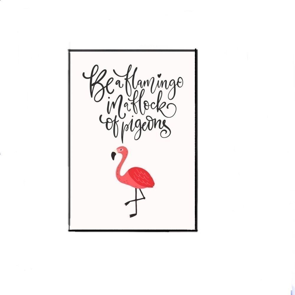 Flamingo Quote Print - Picture 1 of 3